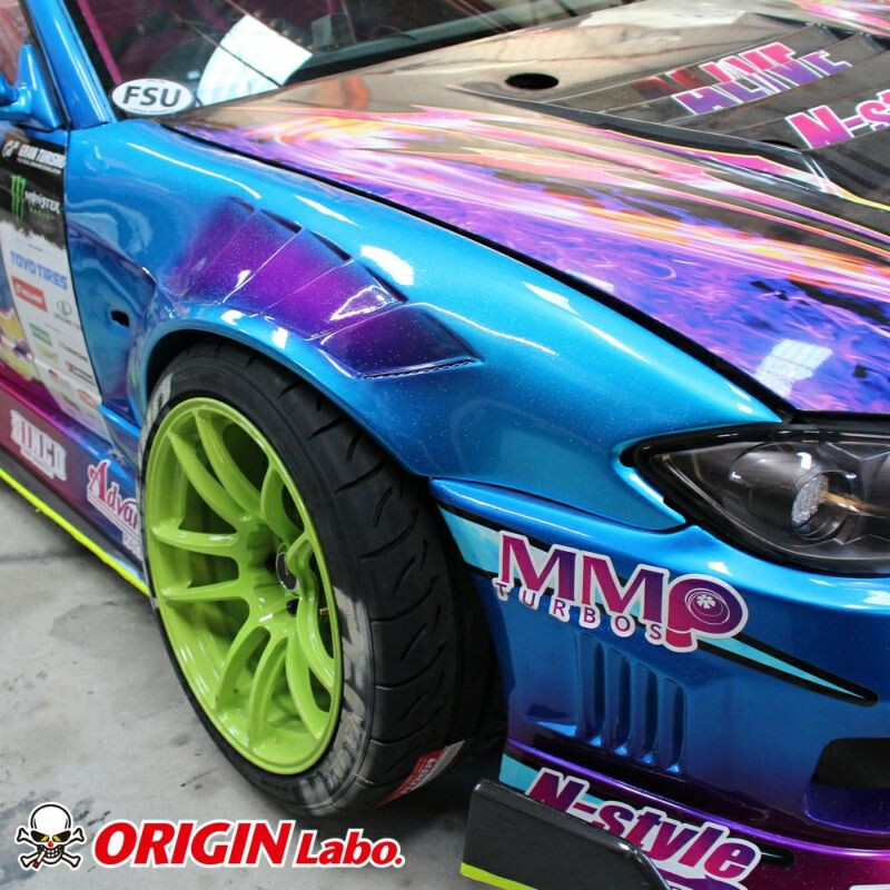 Ailes Avant Origin Labo +55mm "Shark" pour Nissan Silvia S15