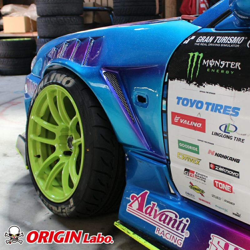 Ailes Avant Origin Labo +55mm "Shark" pour Nissan Silvia S15