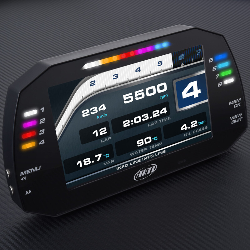Afficheur Data Logger AiM MXG avec Module GPS