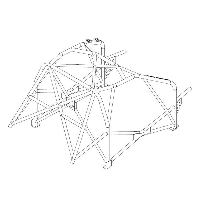 Arceau Multipoints Custom Cages à Souder pour Citroen C2 - FIA