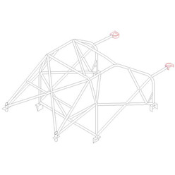 Arceau Multipoints Custom Cages à Souder pour Peugeot 206 - FIA (T45)