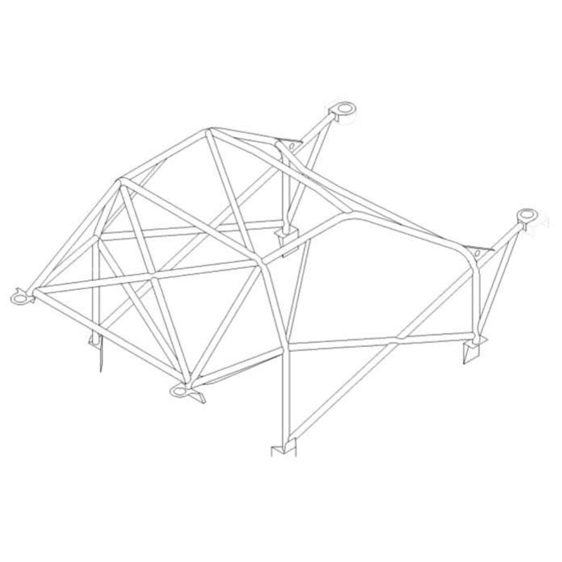 Arceau Multipoints Custom Cages à Souder pour Subaru Impreza GC (4 Portes) - FIA
