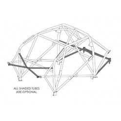 Arceau Multipoints Custom Cages à Souder pour Toyota Yaris GR - FIA