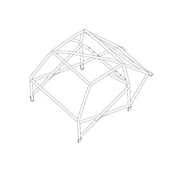 Arceau Multipoints Custom Cages à Souder pour Triumph Dolomite Sprint - FIA