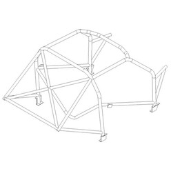 Arceau Multipoints Custom Cages à Souder pour Volkswagen Vento - FIA (T45)