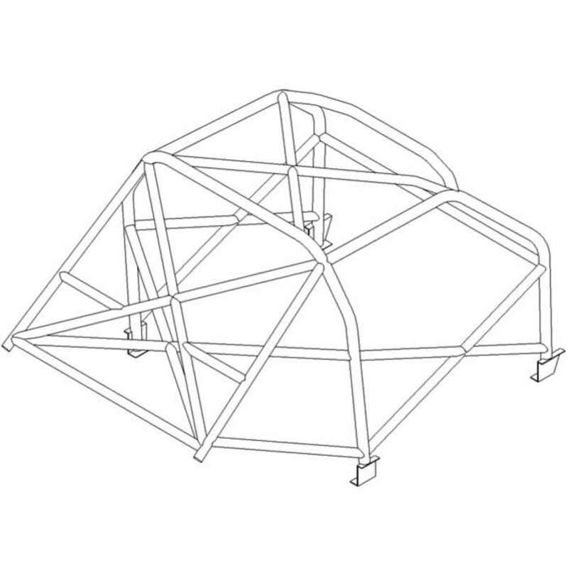 Arceau Historique Custom Cages à Souder pour Ford Mustang Notchback - FIA