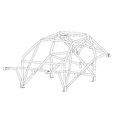 Arceau Multipoints Custom Cages V2 à Souder pour BMW E36 Berline, dont M3 - FIA