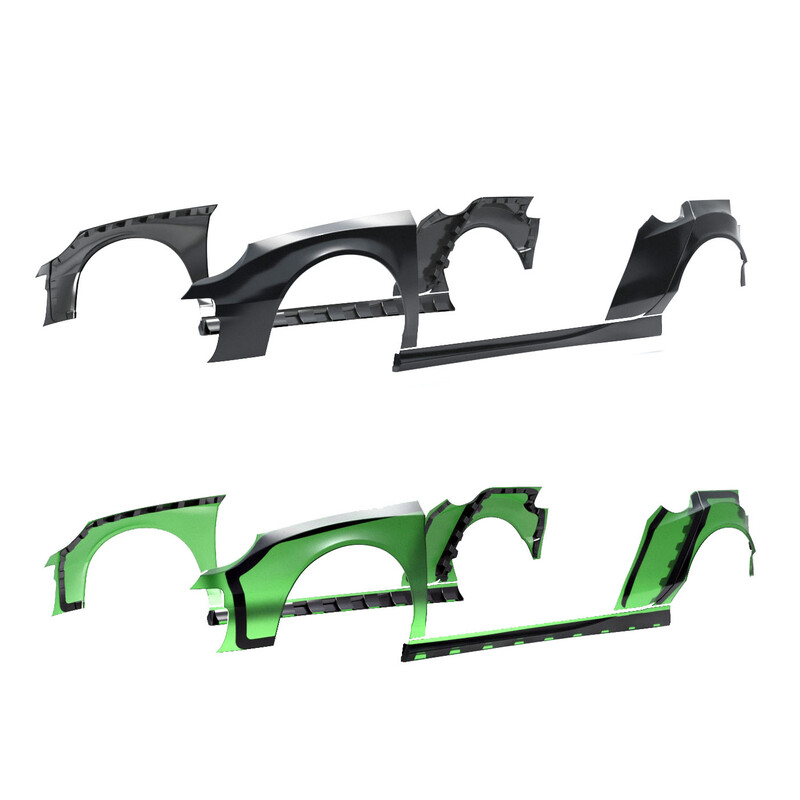 Kit Carrosserie Large Jumdoo pour Volkswagen Golf 6 GTI (5 Portes)