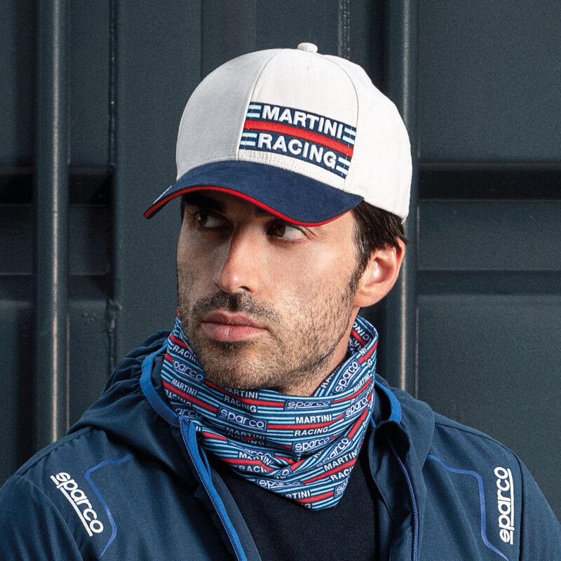 Casquette\u0020Sparco\u0020Martini\u0020Racing\u0020Logo,\u0020Blanche