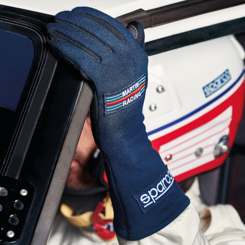 Gants Sparco Land Martini Racing Bleus (FIA)