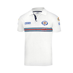 Polo Sparco Martini Racing Replica Blanc