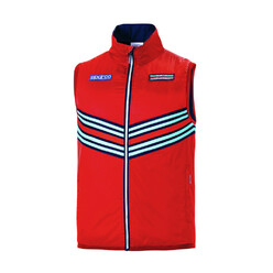 Gilet Coupe-Vent Sparco Martini Racing Replica Rouge