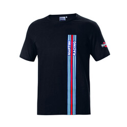 T-Shirt à Rayures Sparco Martini Racing Noir