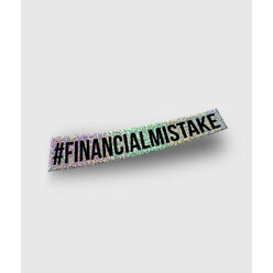 Sticker HardTuned Financial Mistake Pailleté