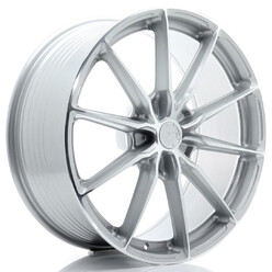 Japan Racing JR-37 Extreme Concave 21x9" (5 trous - sur mesure) ET10-52, Gris Argenté / Poli