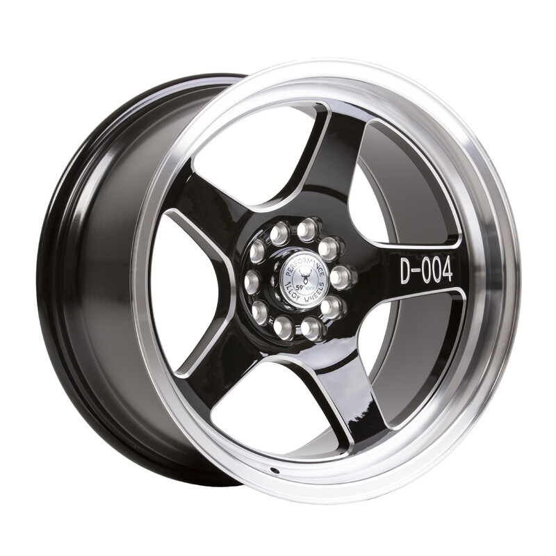 59°North D-004 18x9.5" 5x114.3/120 ET20, Noir / Brillant