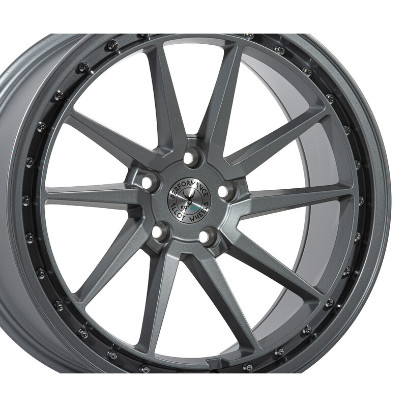 59°North D-003 18x9.5" 5x114.3/120 ET20, Noir / Brillant