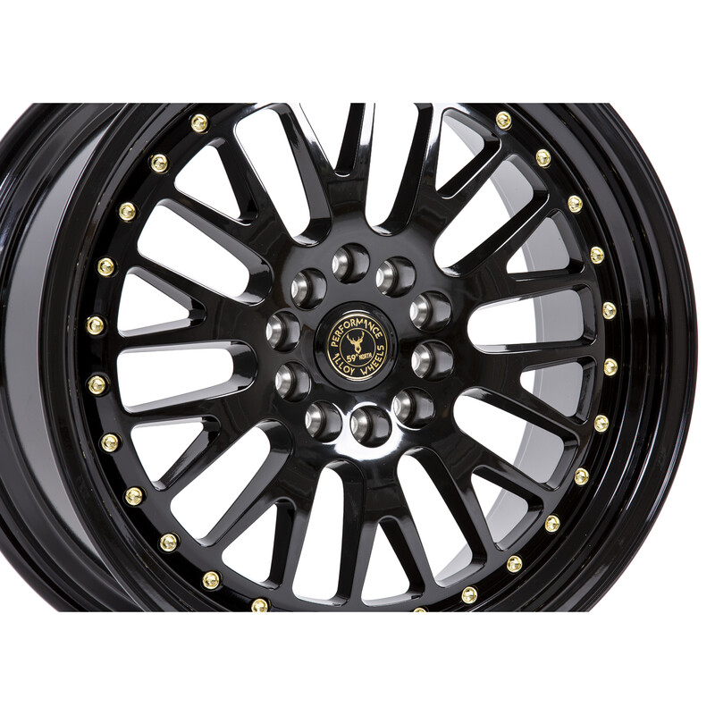 59°North D-003 18x8.5" 5x114.3/120 ET35, Noir / Brillant