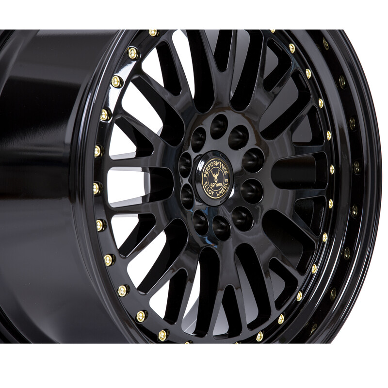 59°North D-003 18x8.5" 5x114.3/120 ET35, Noir / Brillant