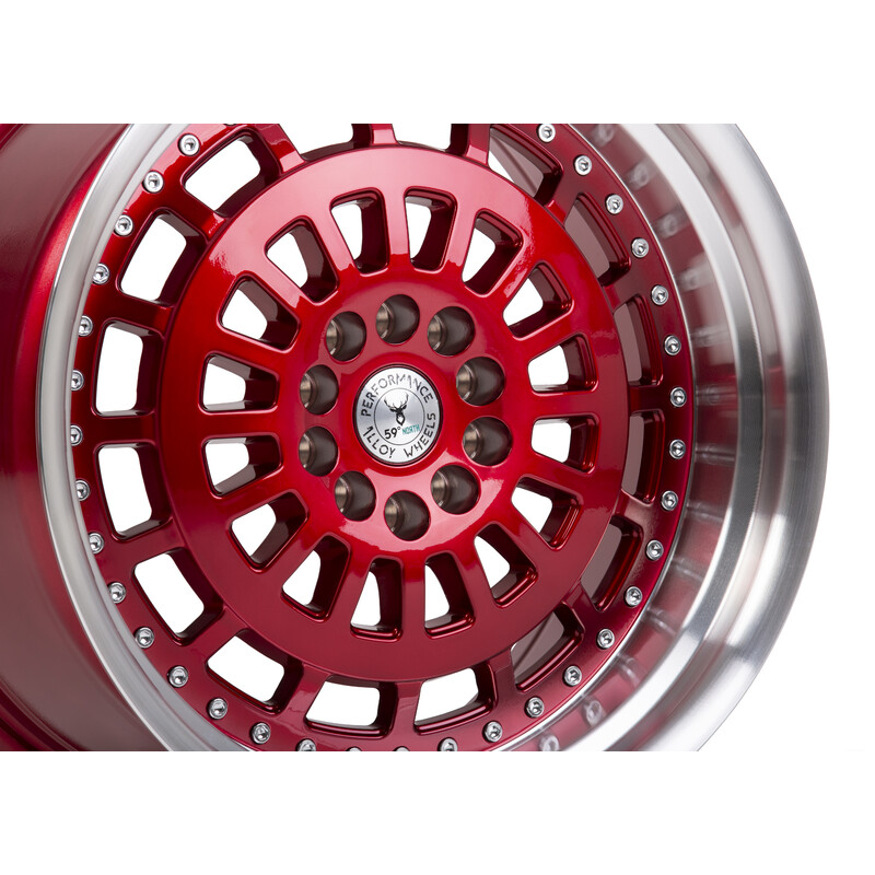 59°North D-007 19x9.5" 5x114.3/120 ET25, Rouge
