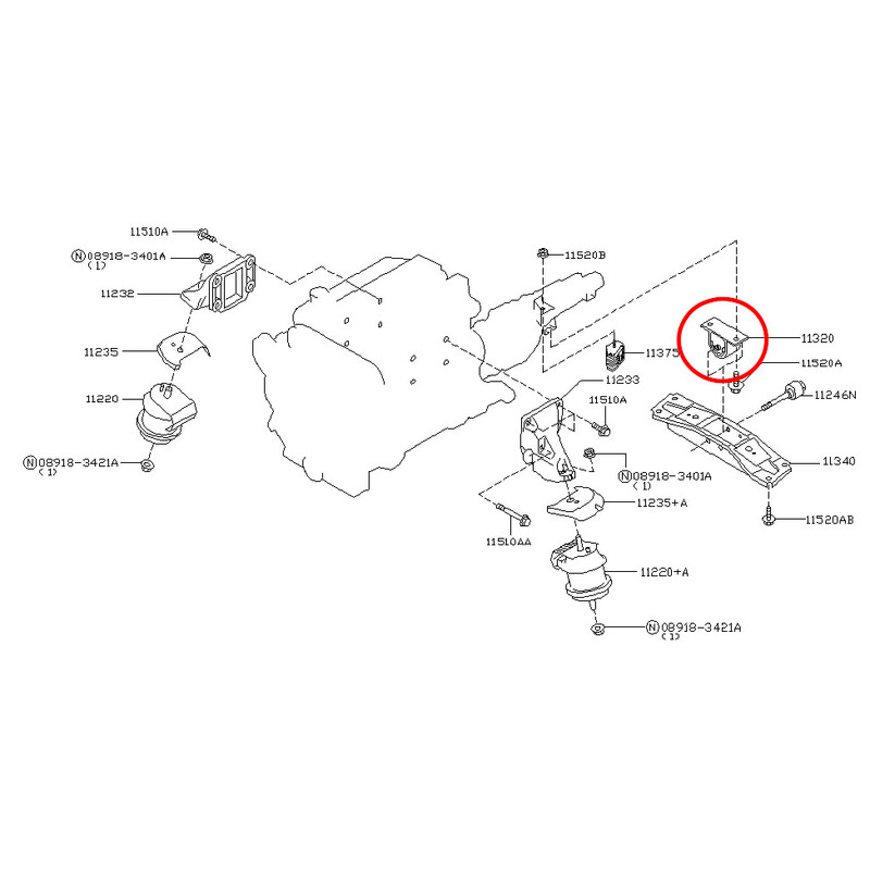 Support de Boîte Renforcé Compétition pour Nissan 350Z