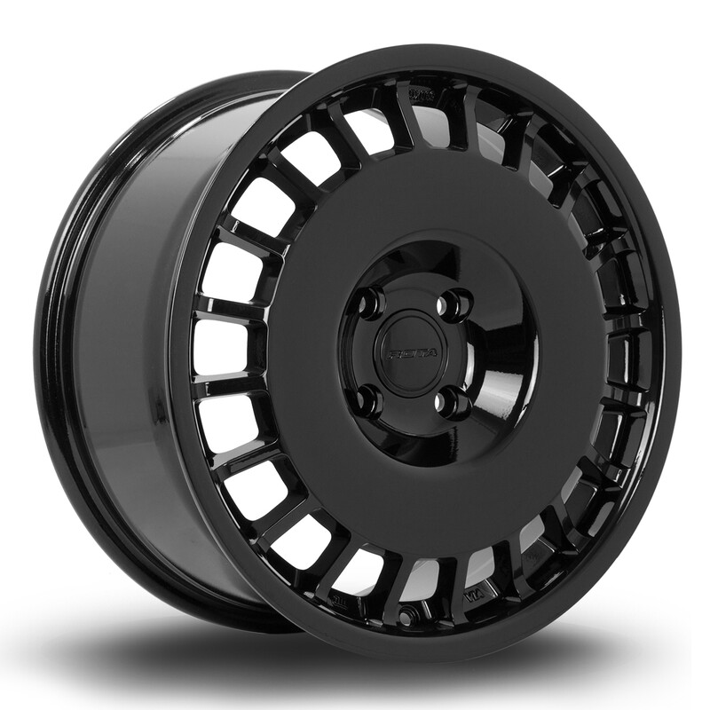 Rota D154 17x8" 4x108 ET42, Noir Brillant