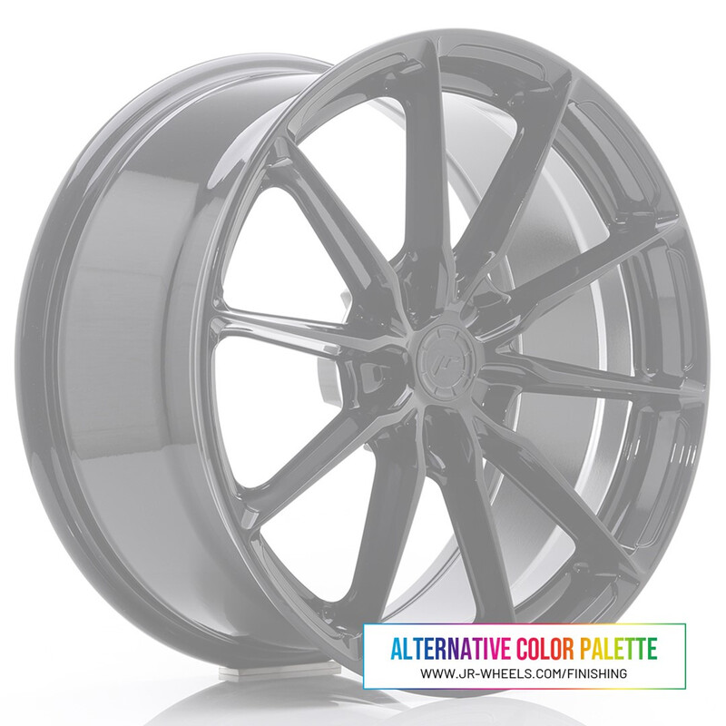 Japan Racing JR-37 19x8.5" (5 trous - sur mesure) ET20-45, Couleur Personnalisée