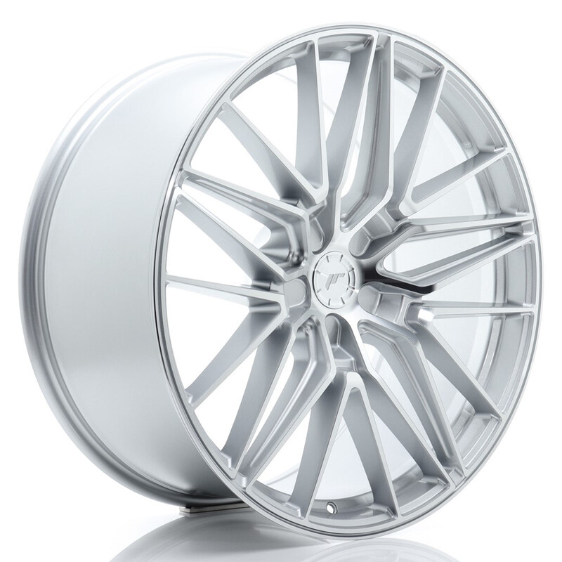 Japan Racing JR-38 22x10.5" (5 trous - sur mesure) ET10-46, Gris Argenté / Poli