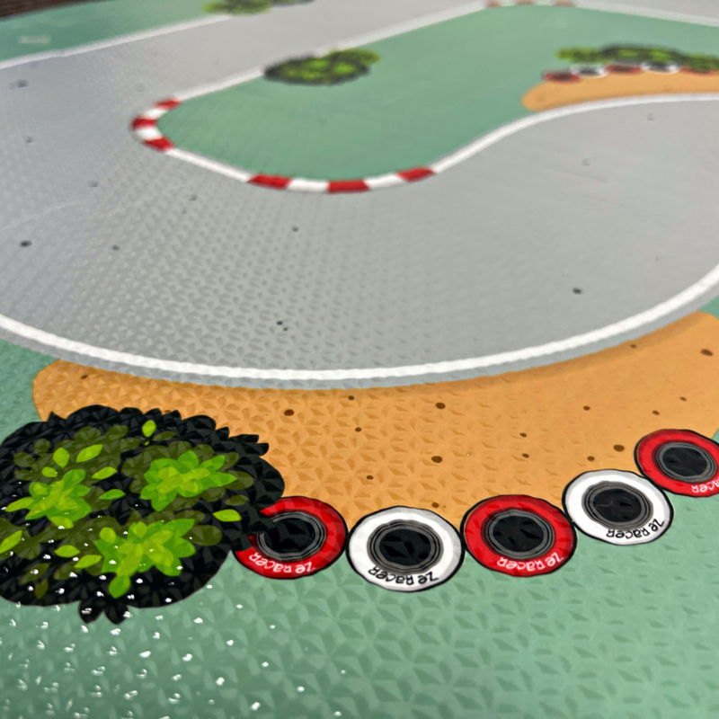 Tapis de Jeu pour Enfants Circuit Automobile Ze Racer