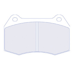 Plaquettes de Freins Avant CL Brakes RC6 pour Honda Integra Type R (DC5)