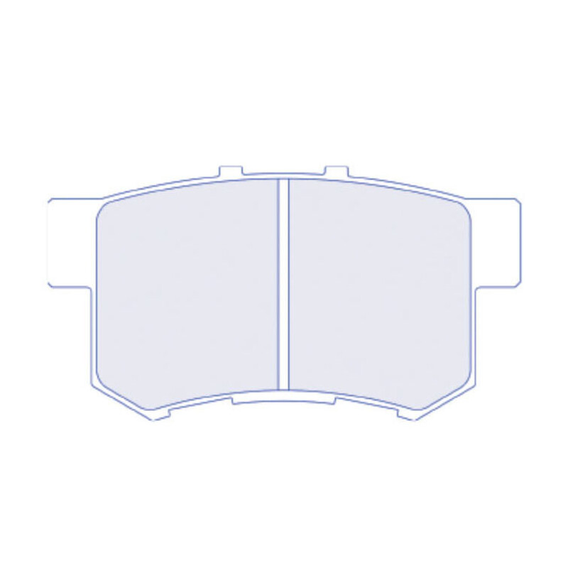 Plaquettes de Freins Arriere CL Brakes RC5+ pour Honda Integra Type R (DC5)