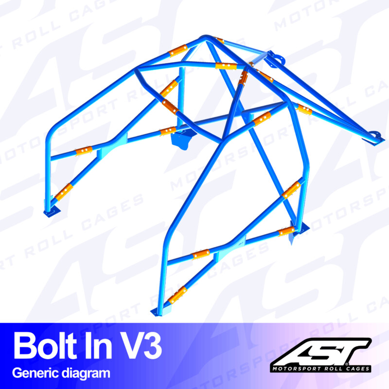 Arceau 6 Points à Boulonner AST Rollcages V3 pour Toyota MR2 SW20 - FIA