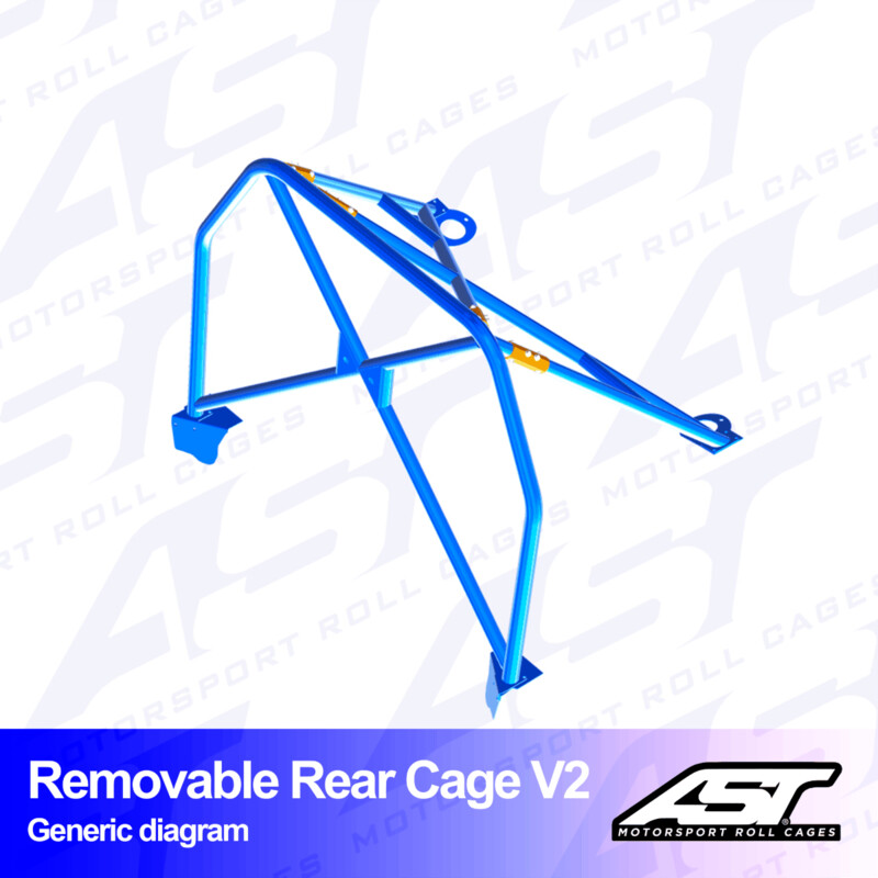 Demi\u002DArceau\u0020\u00E0\u0020Boulonner\u0020AST\u0020Rollcages\u0020V2\u0020D\u00E9montable\u0020pour\u0020Ford\u0020Fiesta\u0020MK3\u0020\u002D\u00203\u0020Portes