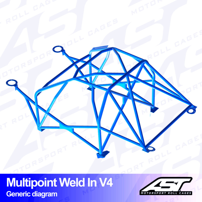 Arceau 10 Points à Souder AST Rollcages V4 pour Opel Corsa E