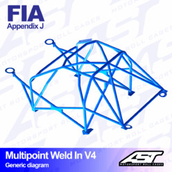 Arceau 10 Points à Souder AST Rollcages V4 pour Seat 124 - FIA