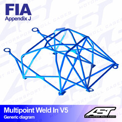 Arceau 10 Points à Souder AST Rollcages V5 pour Mercedes C123 - FIA
