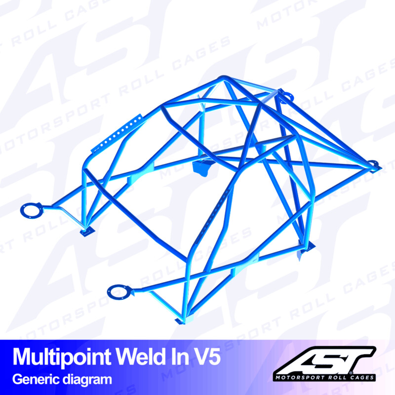 Arceau 10 Points à Souder AST Rollcages V5 pour Opel Corsa E