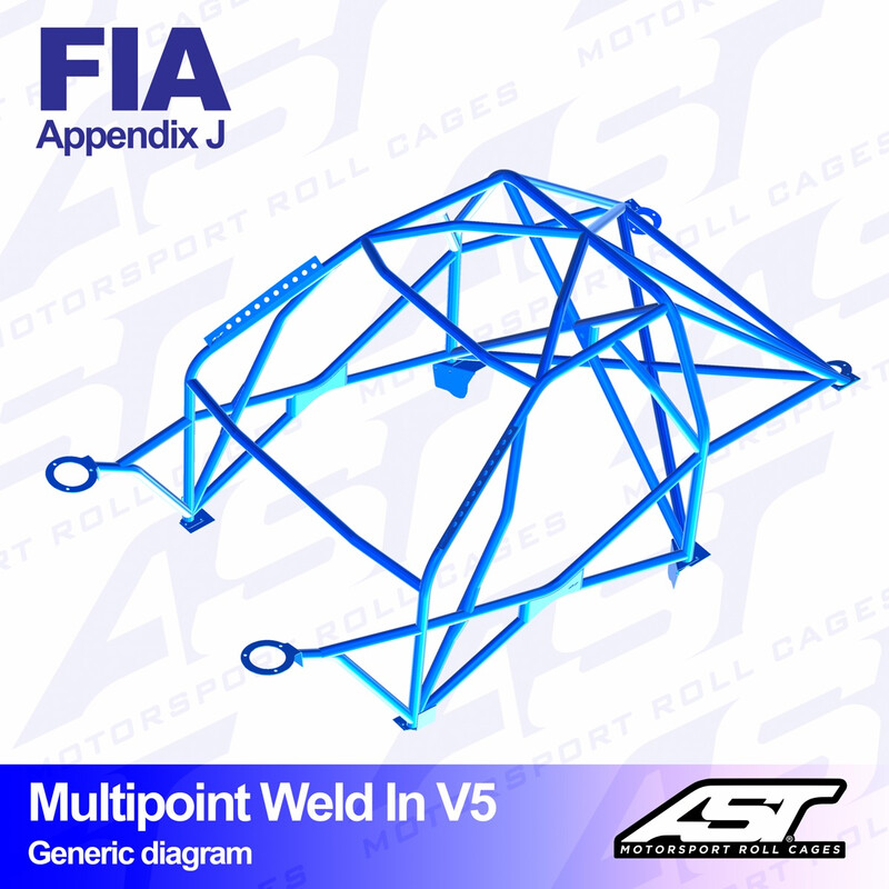Arceau 10 Points à Souder AST Rollcages V5 pour Porsche 911 993 - FIA