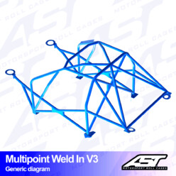 Arceau 10 Points à Souder AST Rollcages V3 pour Volvo 245