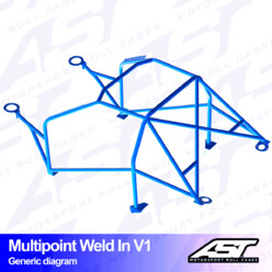 Arceau 10 Points à Souder AST Rollcages V1 pour Mini Cooper R53 - FIA