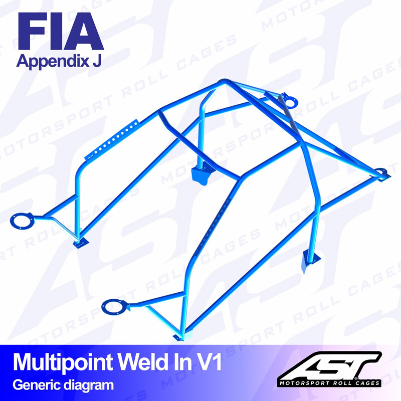 Arceau 10 Points à Souder AST Rollcages V1 pour Porsche 911 930 - FIA