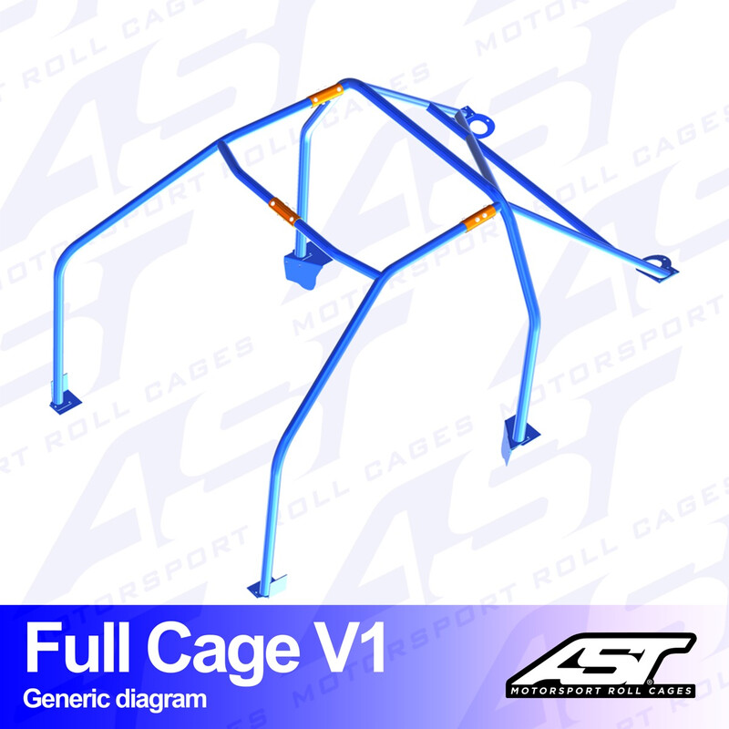 Arceau 6 Points à Boulonner AST Rollcages V1 pour BMW E46 Coupé