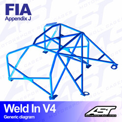 Arceau 8 Points à Souder AST Rollcages V4 pour Honda Civic EG / EH 3 Portes - FIA