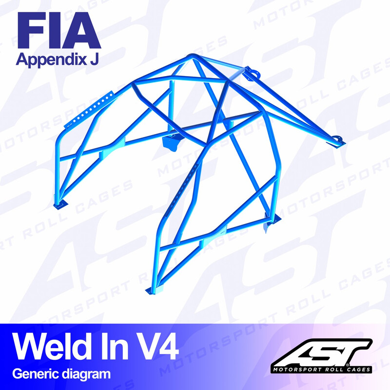 Arceau 8 Points à Souder AST Rollcages V4 pour Nissan GT-R - FIA