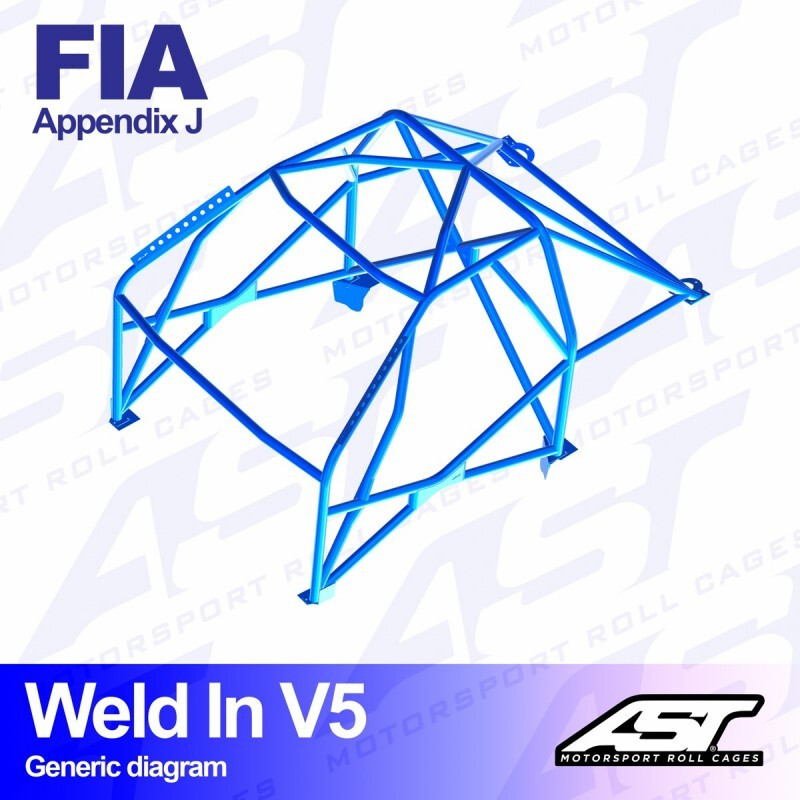 Arceau 8 Points à Souder AST Rollcages V5 pour Citroen C2 - FIA