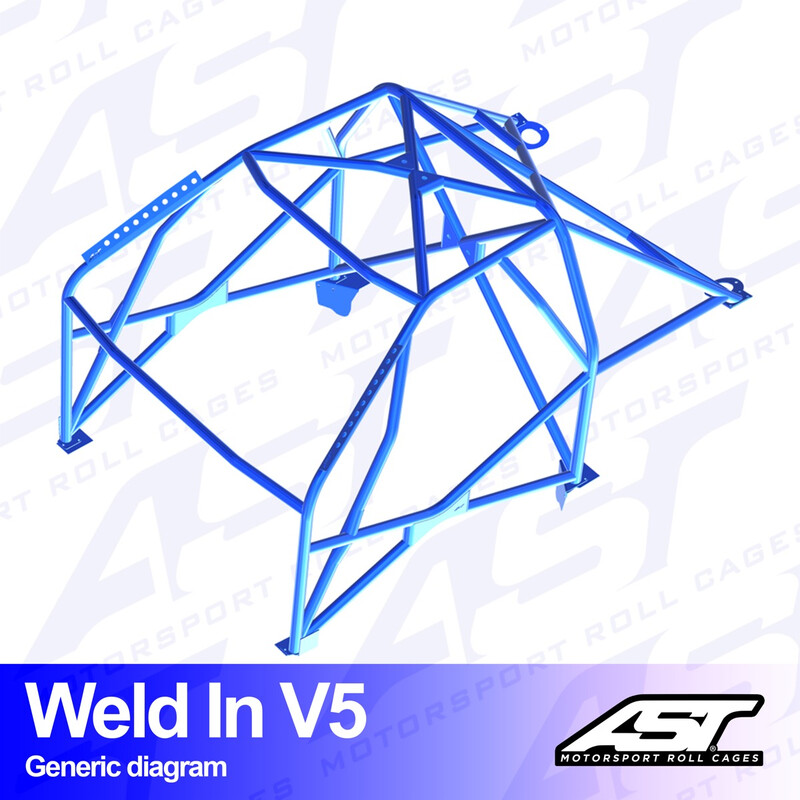 Arceau 8 Points à Souder AST Rollcages V5 pour Fiat Panda 4x4