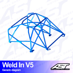 Arceau 8 Points à Souder AST Rollcages V5 pour Mini Cooper R53 - FIA