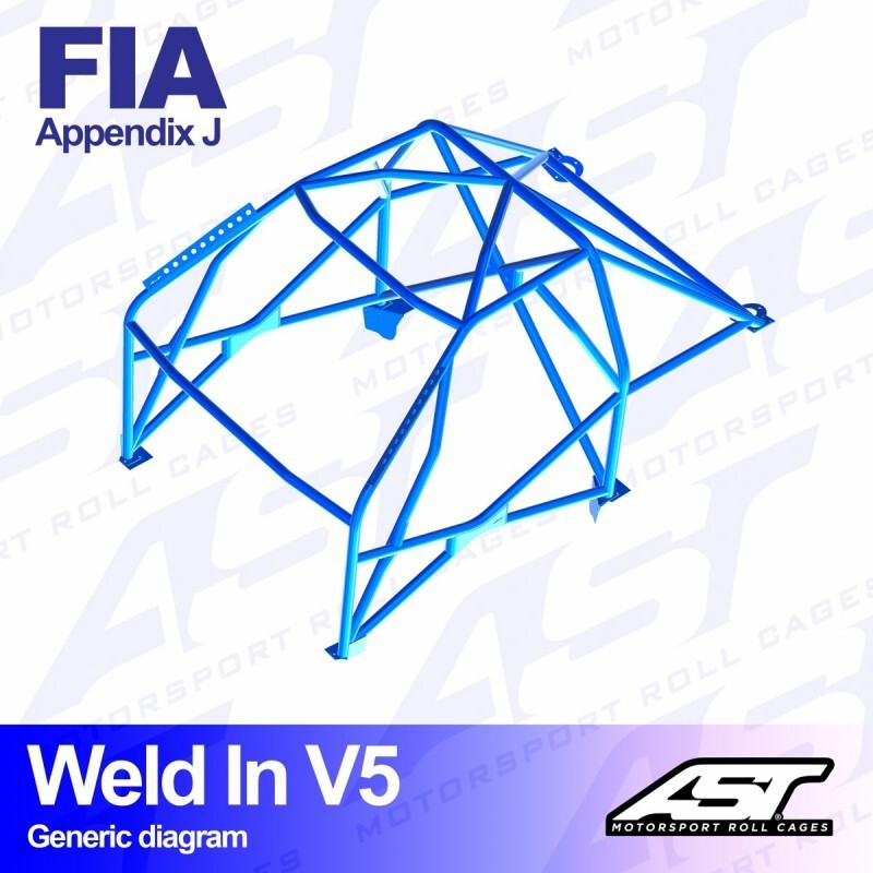 Arceau 8 Points à Souder AST Rollcages V5 pour Seat Leon 1P - FIA