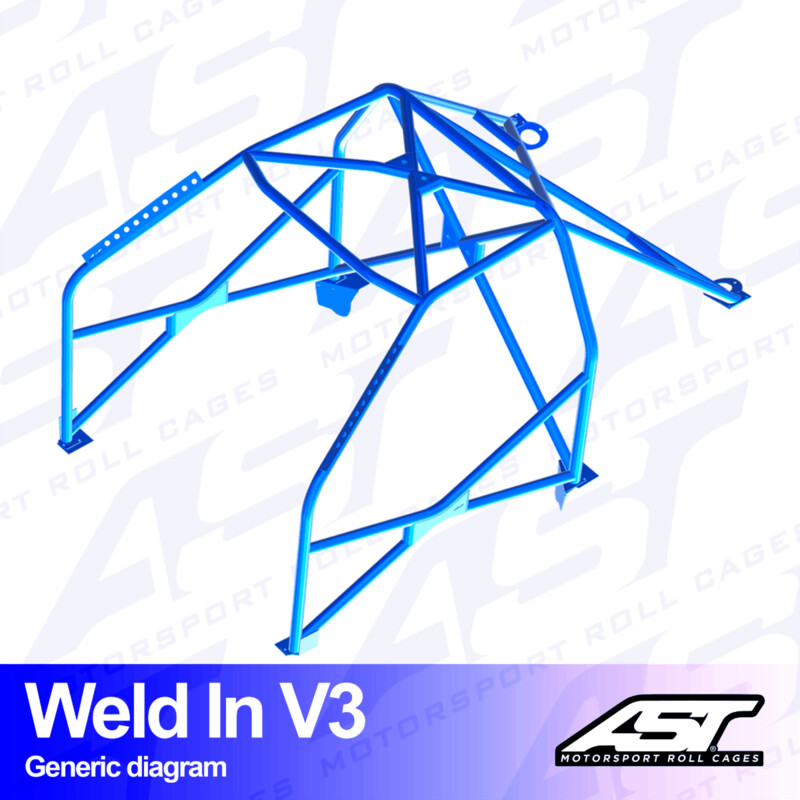Arceau 8 Points à Souder AST Rollcages V3 pour Audi A4 B5 Avant (Quattro) - FIA