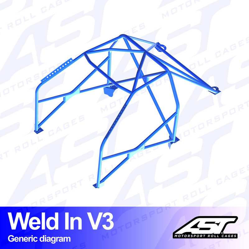 Arceau 8 Points à Souder AST Rollcages V3 pour Nissan Silvia PS13